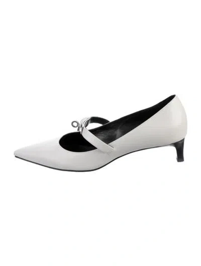 Pre-owned Hermes 2024 Kiara 40 Pumps In White