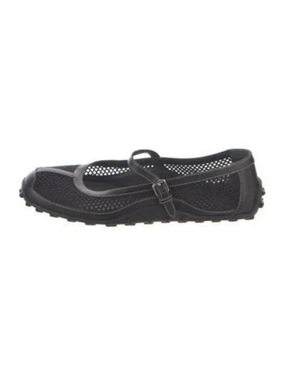 Pre-owned Hermes 2024 Kichu Mary Jane Flats In Black