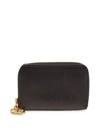 Pre-owned Hermes 2024 Leather Card Holder In Black