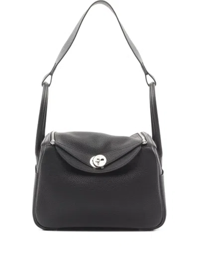 Pre-owned Hermes 2024 Lindy 26 Shoulder Bag In Black