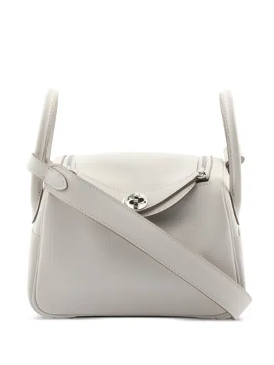 Pre-owned Hermes 2024 Lindy Shoulder Bag In White
