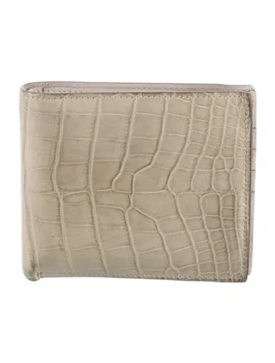 Pre-owned Hermes 2024 Mc² Copernic Compact Wallet In Gray