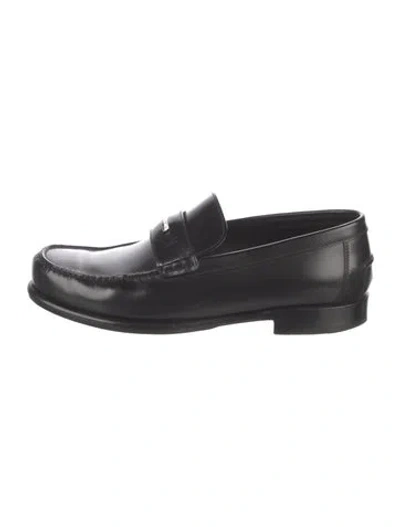 Pre-owned Hermes 2024 Mezzo Loafers In Black
