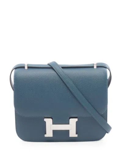 Hermes 2024 Mini 3 Constance Shoulder Bag In Blue
