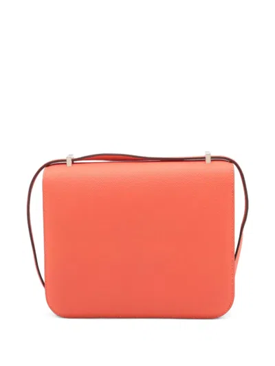 Pre-owned Hermes 2024 Mini Epsom Constance Iii 18 Crossbody Bag In Pink