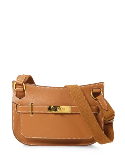 Pre-owned Hermes 2024 Mini Jypsiere Crossbody Bag In Neutral
