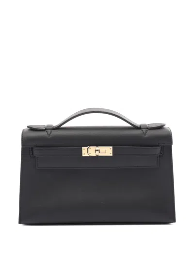 Pre-owned Hermes 2024 Mini Kelly Handbag In Black