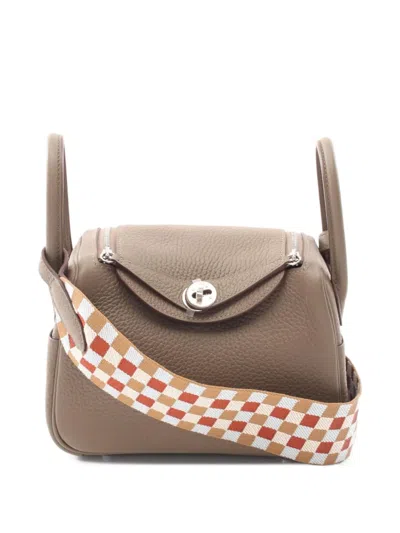 Pre-owned Hermes 2024 Mini Lindy Tote Bag