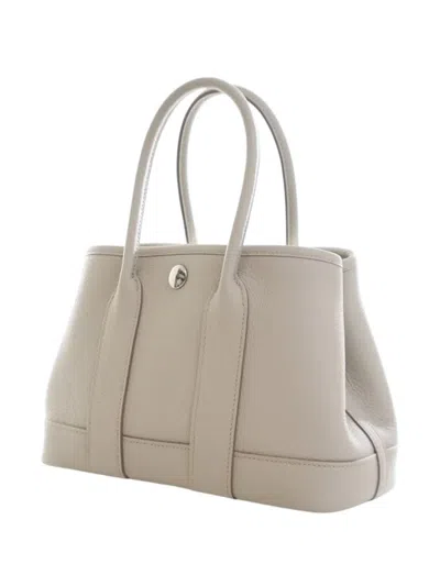 Pre-owned Hermes 2024 Negonda Neo Garden 23 Tote Bag In White