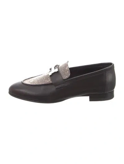 Pre-owned Hermes 2024 Paris Loafers In Black