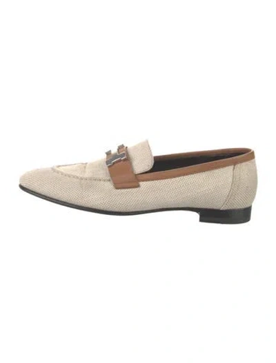 Pre-owned Hermes 2024 Paris Loafers In Neutral