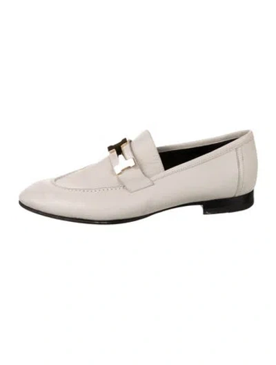 Pre-owned Hermes 2024 Paris Loafers In Neutral