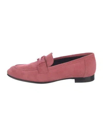Pre-owned Hermes 2024 Paris Loafers In Pink