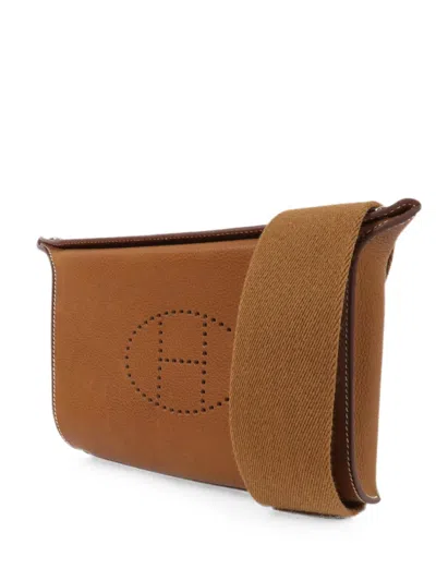 Pre-owned Hermes 2024 Perforated H Shoulder Bag In Brown
