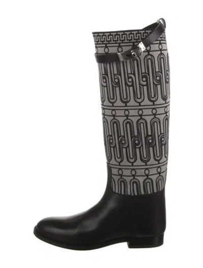 Pre-owned Hermes 2024 Riding Riding Boots In Black