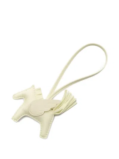 Pre-owned Hermes 2024 Rodeo Pegasus Charm In Neutral