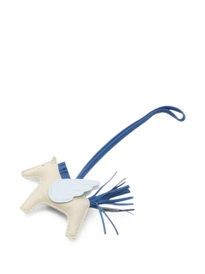 Pre-owned Hermes 2024 Rodeo Pegasus Pm Bag Charm In Neutrals