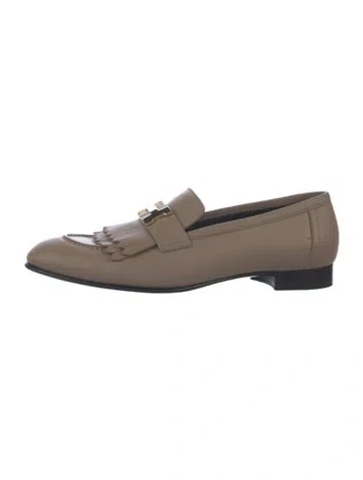 Pre-owned Hermes 2024 Royal Loafers In Neutral