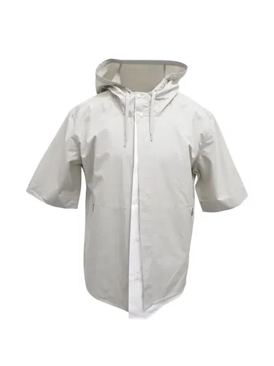 Pre-owned Hermes 2024 Short-sleeve Hooded Jacket In Gray