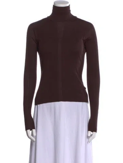 Pre-owned Hermes 2024 Silk Sweater W/ Tags In Brown