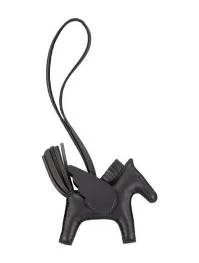 Pre-owned Hermes 2024 Swift & Milo Rodeo Pegase Bag Charm Tpm In Gray