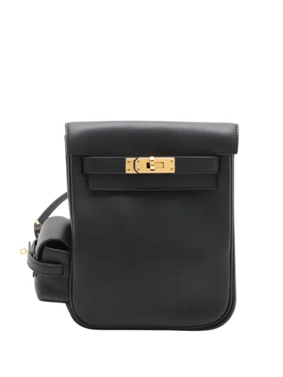 Pre-owned Hermes 2024 Swift Kelly Jump Backpack In Black
