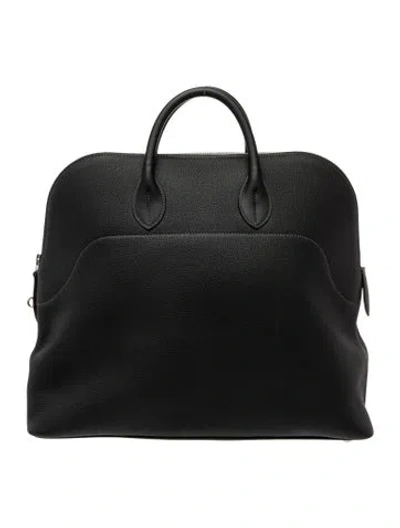 Pre-owned Hermes 2024 Togo Bolide A Dos Unisex Backpack In Blue