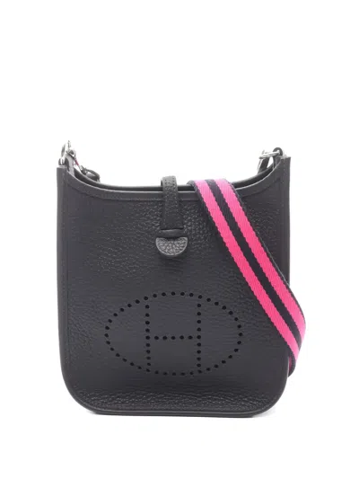 Pre-owned Hermes 2024 Tpm Evelyn Amazon Leather Shoulder Bag In Black
