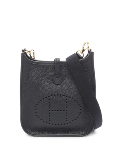 Pre-owned Hermes 2024 Tpm Evelyne Shoulder Bag In Black