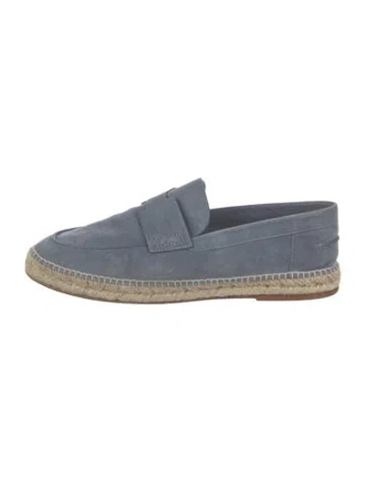 Pre-owned Hermes 2024 Trip Espadrilles In Blue