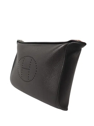 Pre-owned Hermes 2024 Vide Poches Shoulder Bag In Black