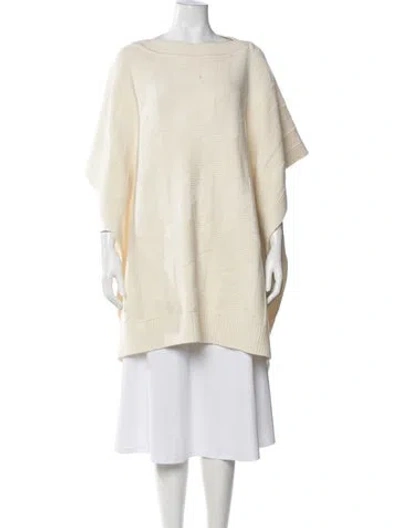 Pre-owned Hermes 2024 Virgin Wool Sweater In Neutral