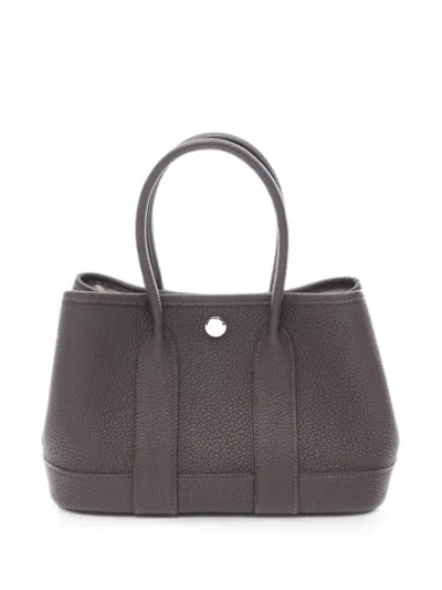 Pre-owned Hermes 2025 23 Neo Garden Tote Bag In Brown
