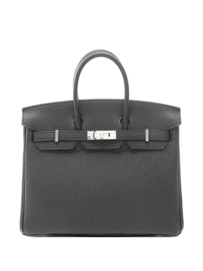Pre-owned Hermes 2025 25 Birkin Togo Tote Bag In Black