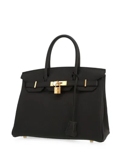 Pre-owned Hermes 2025 30 Birkin Tote Bag In Black