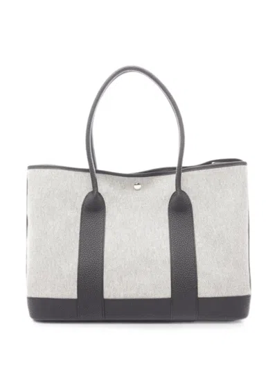 Pre-owned Hermes 2025 41 Neo Garden Voyage Tote Bag In Gray