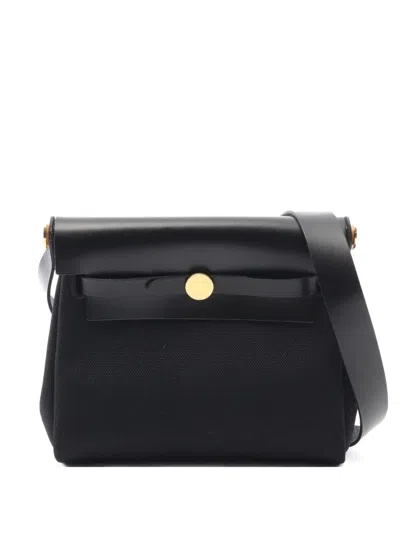 Pre-owned Hermes 2025 Airbag Zip Mini Clutch Bag In Black