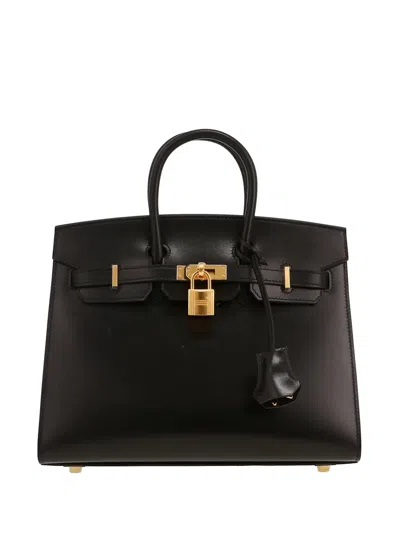 Pre-owned Hermes 2025 Birkin 25 Handbag In Black