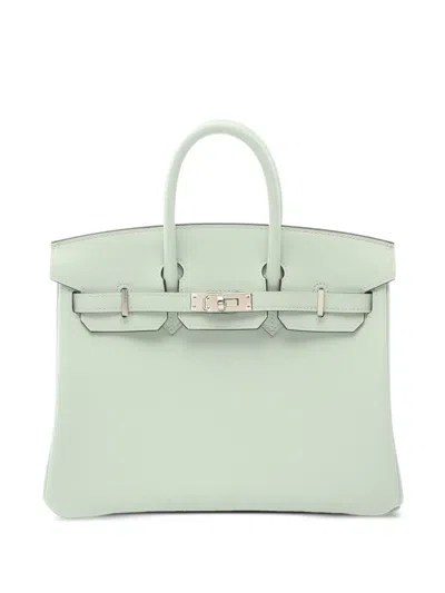 Pre-owned Hermes 2025 Birkin 25 Handbag In Green