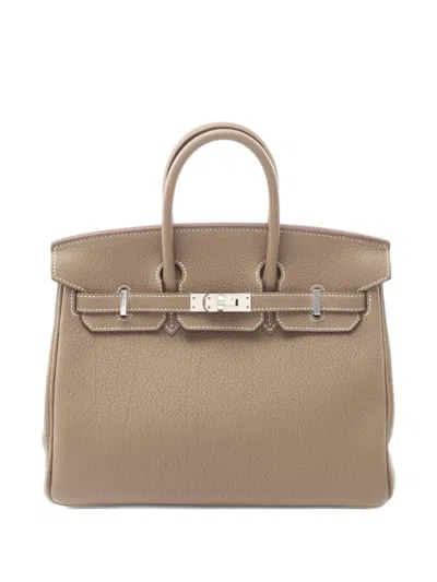 Pre-owned Hermes 2025 Birkin 25 Togo Handbag In Brown