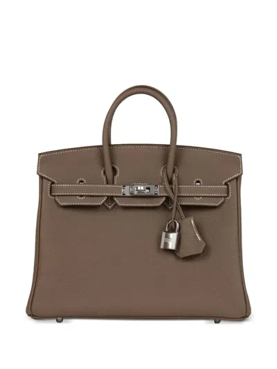 Hermes 2025 Birkin 25 Togo Handbag In Neutral