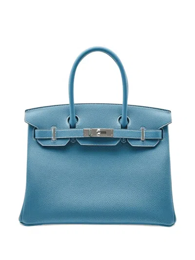 Hermes 2025 Birkin 30 Togo Handbag In Blue