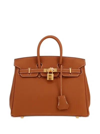 Pre-owned Hermes 2025 Birkin Tote Bag In Brown