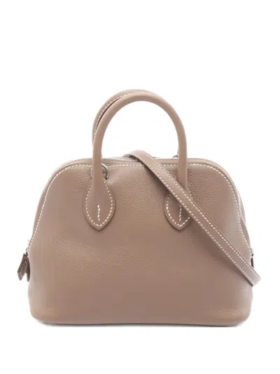 Pre-owned Hermes 2025 Bolide 1923 Handbag In Brown
