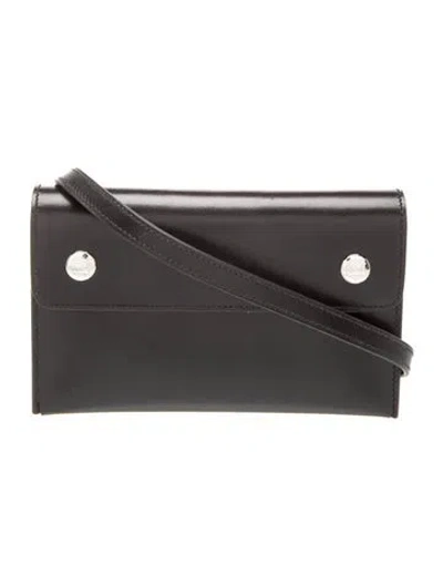Pre-owned Hermes 2025 Box Hermèsnap Wallet In Black