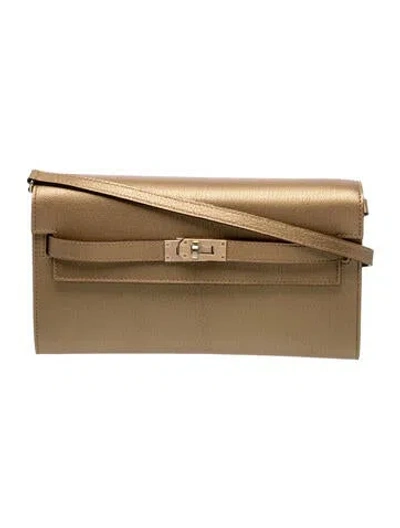 Pre-owned Hermes 2025 Chamkilight Kelly To Go Wallet