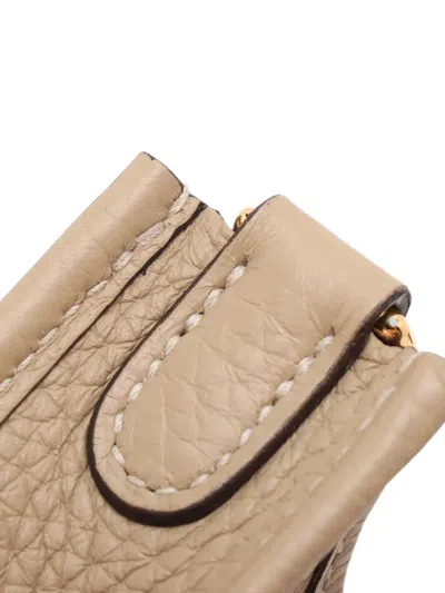 Pre-owned Hermes 2025 Clemence Evelyne 16 Amazone Crossbody Bag In Neutrals