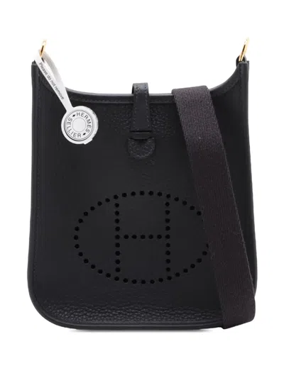 Pre-owned Hermes 2025 Clemence Evelyne Tpm Crossbody Bag In Grey