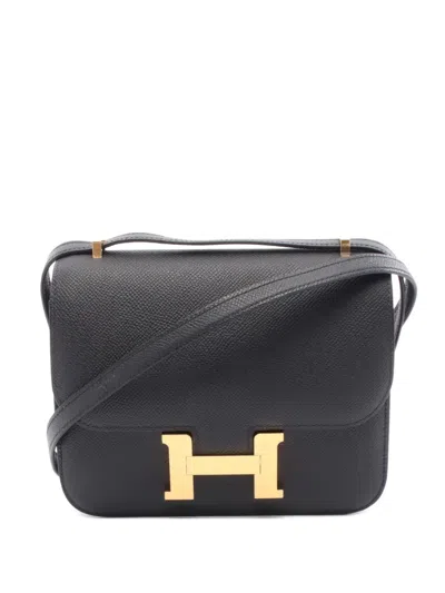 Pre-owned Hermes 2025 Constance 3 Shoulder Bag In Black