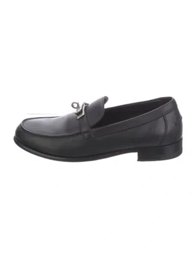 Pre-owned Hermes 2025 Destin Loafers In Black